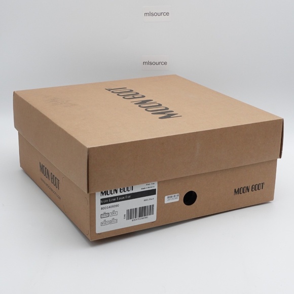 NEW Women's Moon Boot Icon Low Faux Fur Snow Boots Black - Picture 15 of 15